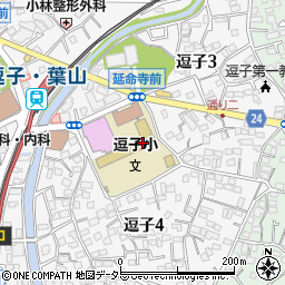 逗子市役所　逗子小学校ふれあいスクール周辺の地図