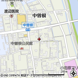 神奈川県小田原市中曽根219周辺の地図