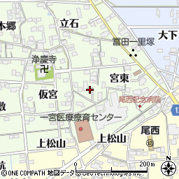 愛知県一宮市冨田宮東1734-3周辺の地図