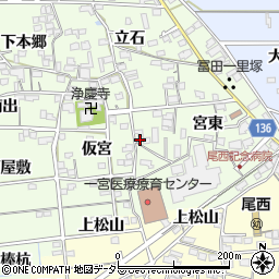 愛知県一宮市冨田宮東1739周辺の地図