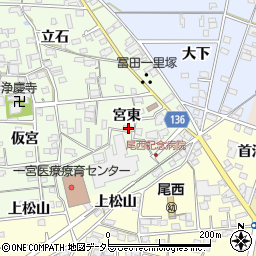 愛知県一宮市冨田宮東1775周辺の地図