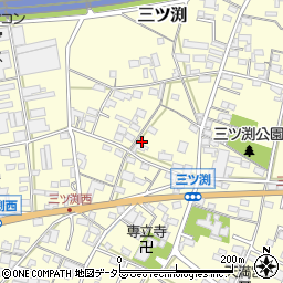 愛知県小牧市三ツ渕308-2周辺の地図
