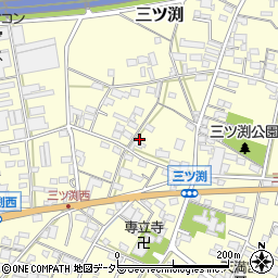 愛知県小牧市三ツ渕308周辺の地図