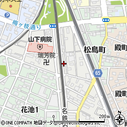 愛知県一宮市中町1丁目5周辺の地図