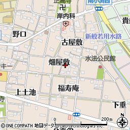 愛知県一宮市浅野畑屋敷周辺の地図