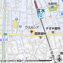 ウエルシア薬局　小田原堀之内店周辺の地図
