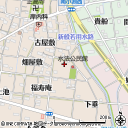 愛知県一宮市浅野中道周辺の地図