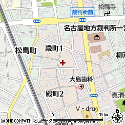 愛知県一宮市殿町1丁目50-3周辺の地図