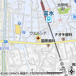 ウエルシア小田原堀之内店周辺の地図