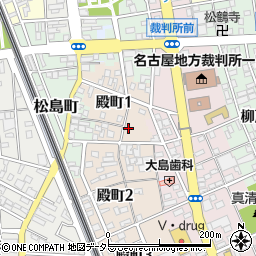 愛知県一宮市殿町1丁目50周辺の地図