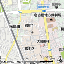 愛知県一宮市殿町1丁目50-1周辺の地図