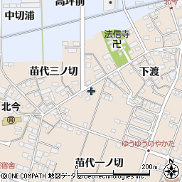 愛知県一宮市北今苗代三ノ切1476周辺の地図