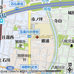 愛知県岩倉市神野町郷浦周辺の地図