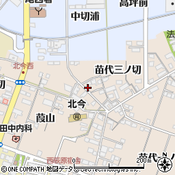愛知県一宮市北今苗代三ノ切1427周辺の地図