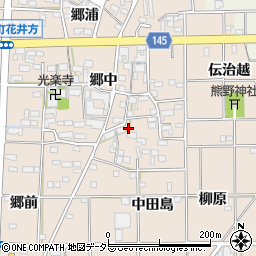 愛知県一宮市萩原町花井方郷中1043周辺の地図