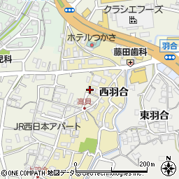 京都府福知山市西羽合周辺の地図