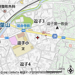 逗子市囲碁協会事務局周辺の地図