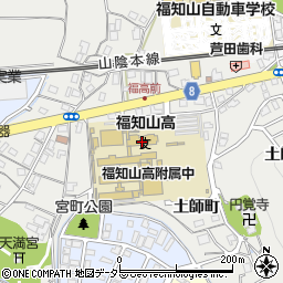 京都府立福知山高等学校周辺の地図