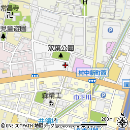 愛知県小牧市村中新町14周辺の地図