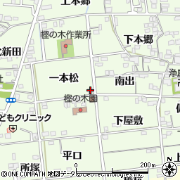 愛知県一宮市冨田一本松19周辺の地図