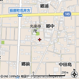 愛知県一宮市萩原町花井方郷中1003周辺の地図