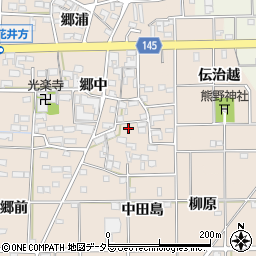 愛知県一宮市萩原町花井方郷中1045周辺の地図