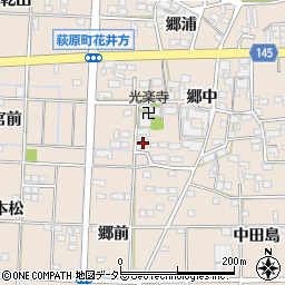 愛知県一宮市萩原町花井方郷中999周辺の地図