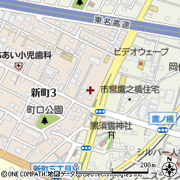 長谷川自動車修理工場棟周辺の地図