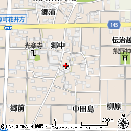 愛知県一宮市萩原町花井方郷中1042周辺の地図