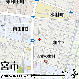 〒491-0882 愛知県一宮市相生の地図