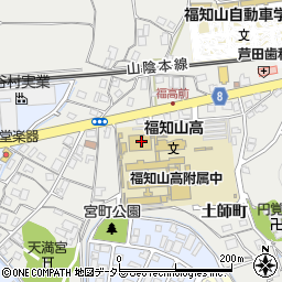 京都府福知山市土師町周辺の地図