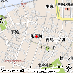 愛知県一宮市北今地蔵跡周辺の地図