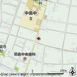 羽島上中郵便局周辺の地図