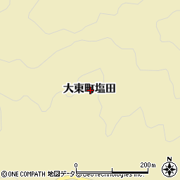 島根県雲南市大東町塩田周辺の地図
