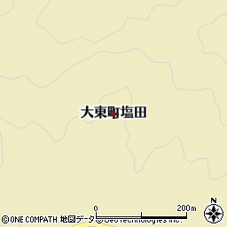 島根県雲南市大東町塩田周辺の地図
