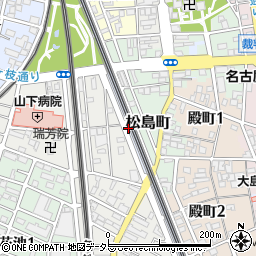 愛知県一宮市一宮梅ケ枝周辺の地図