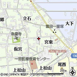 愛知県一宮市冨田宮東1746周辺の地図