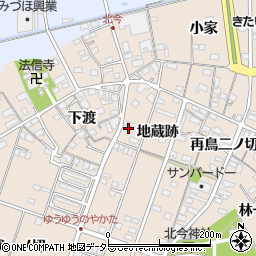 愛知県一宮市北今地蔵跡24-1周辺の地図