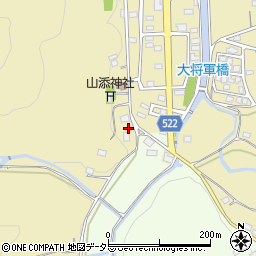 京都府綾部市上延町菅周辺の地図