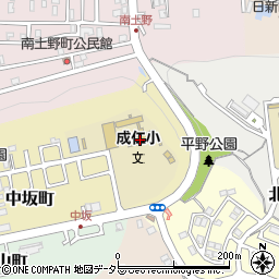 福知山市立成仁小学校周辺の地図