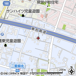 愛知県小牧市二重堀600-1周辺の地図