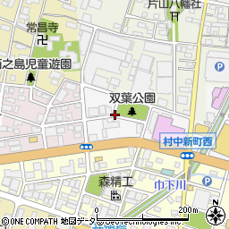 愛知県小牧市村中新町周辺の地図