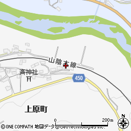 京都府綾部市上原町（小野）周辺の地図