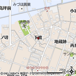 愛知県一宮市北今下渡周辺の地図