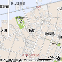 愛知県一宮市北今（下渡）周辺の地図