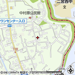 神奈川県小田原市中村原217-5周辺の地図