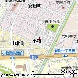 愛知県小牧市小牧3522-1周辺の地図