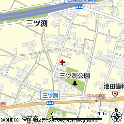 愛知県小牧市三ツ渕416周辺の地図