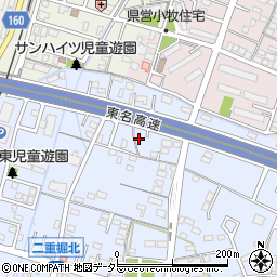 愛知県小牧市二重堀587-18周辺の地図