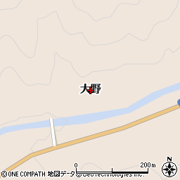 鳥取県若桜町（八頭郡）大野周辺の地図
